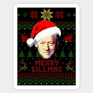 Bill Clinton Merry Clintmas Sticker